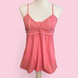Y2K Hollister Babydoll Pink Tank Top